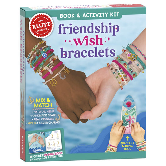Klutz Friendship Wish Bracelets close-up of colorful beads for creative gifts