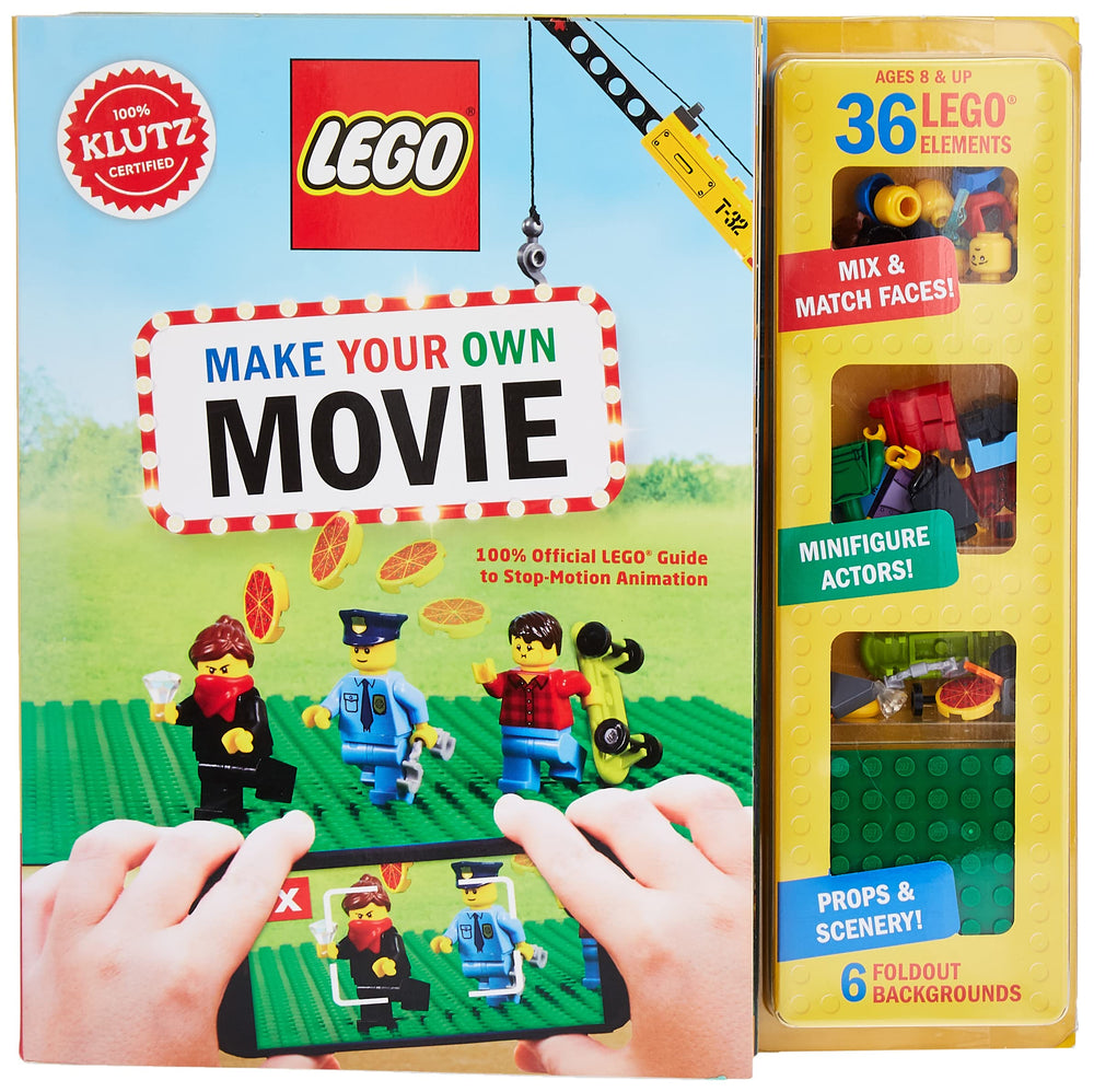 Klutz Lego Make Your Own Movie complete kit for creative stop-motion storytelling