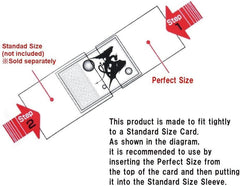 KMC 100 Card Barrier sleeves packaging, ready-to-use set of 900 sleeves