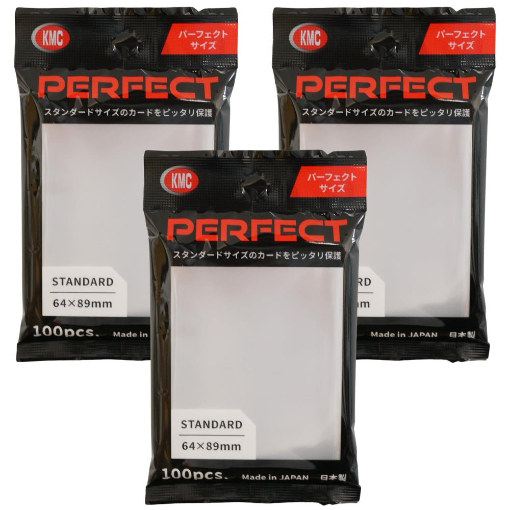 KMC 100 Pochettes soft sleeves protect collectible cards during handling.