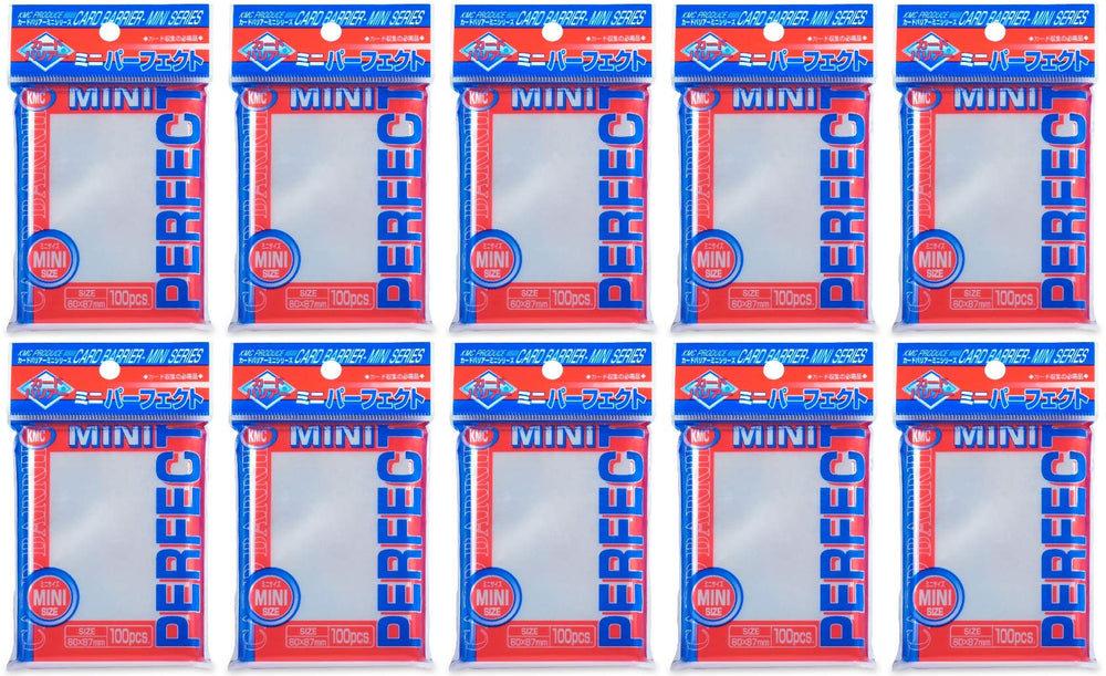 KMC Perfect Size Card Sleeves Mini protects valuable cards during storage and gameplay