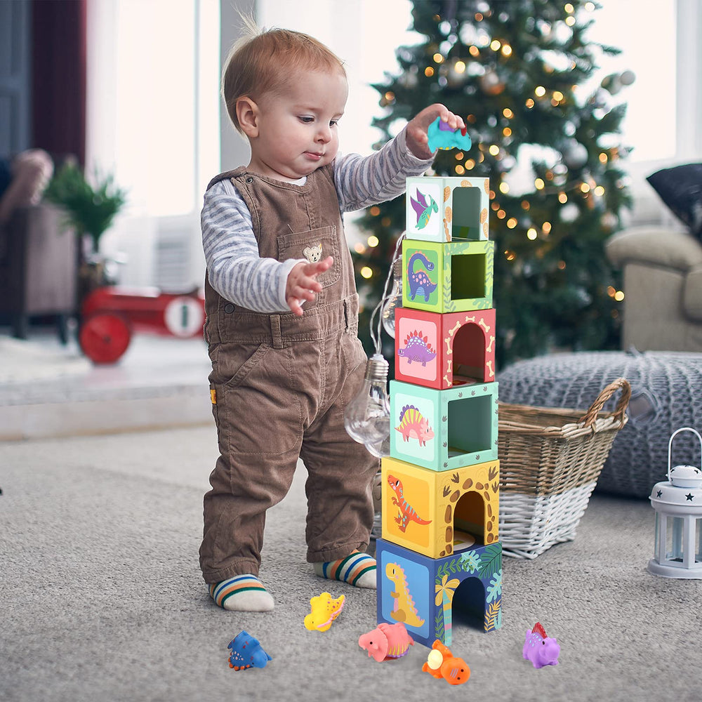 KMTJT Dinosaur blocks suitable for shared play with adult supervision
