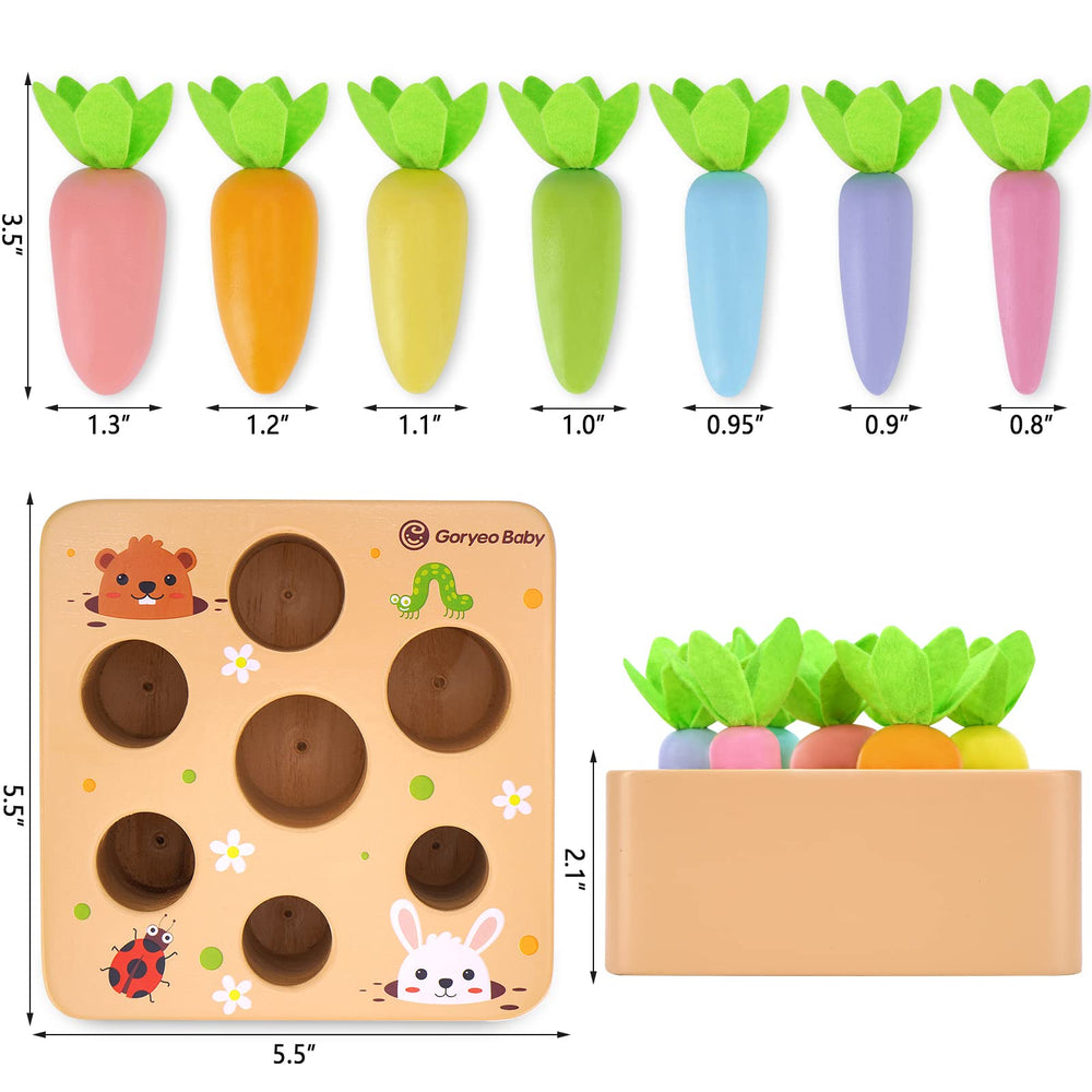KMTJT Macron carrots color recognition activity to engage early learning in toddlers.