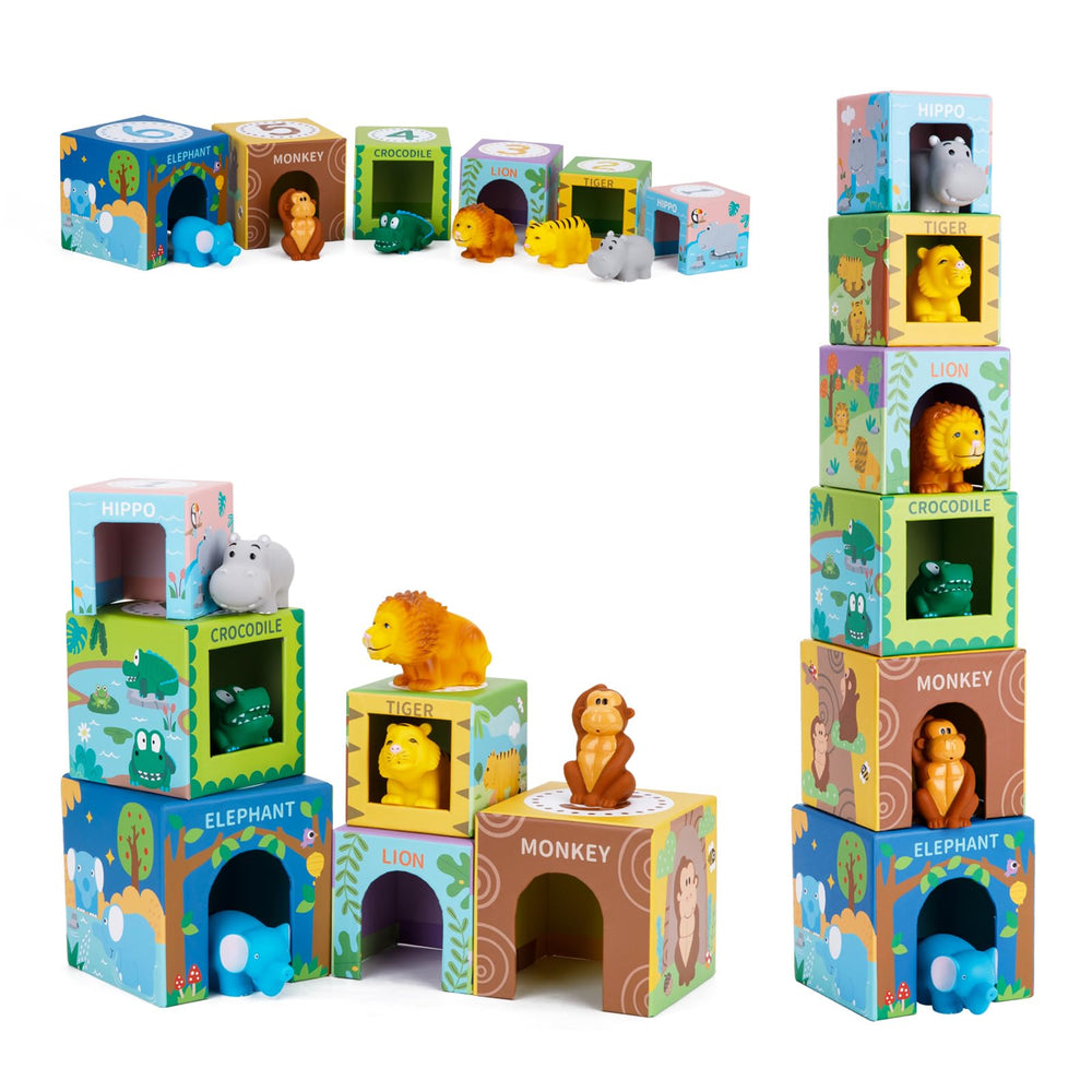 KMTJT nesting stacking blocks for toddlers support early math and motor development