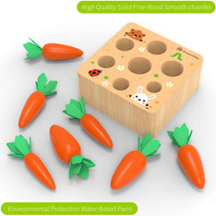 KMTJT rainbow carrot colors aid color recognition during harvest-themed play