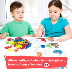 KMUYSL Alphabet cards encourage phonics and letter recognition.