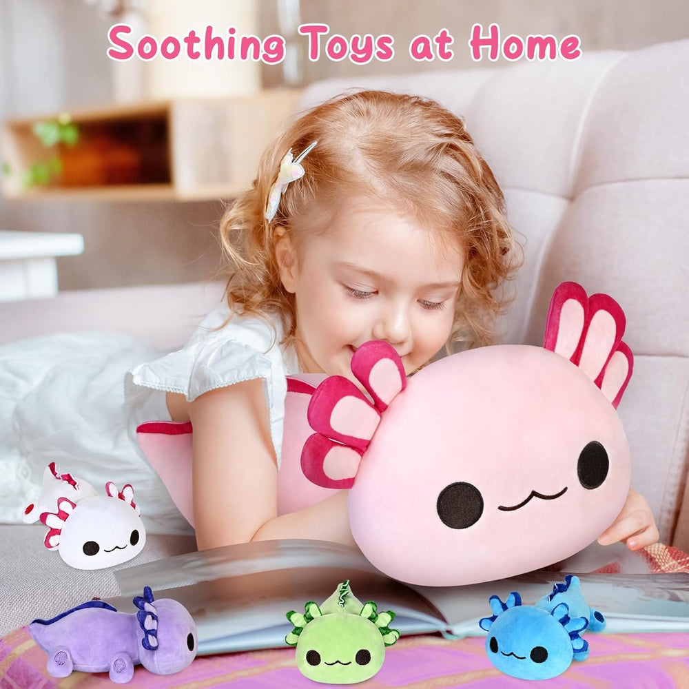 KMUYSL axolotl baby plush blue ideal travel companion