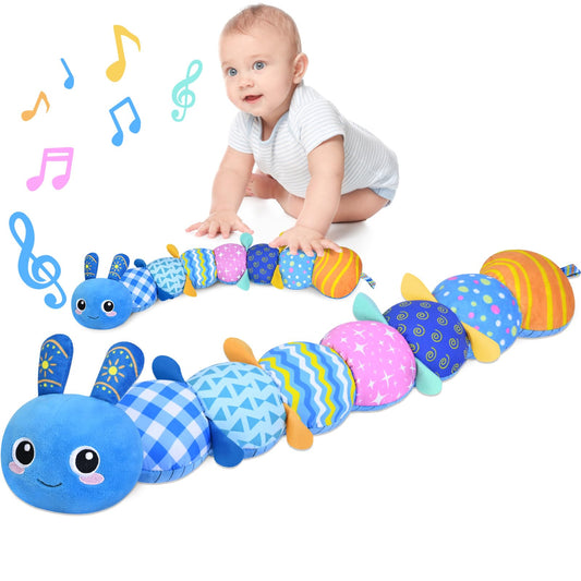 KMUYSL sensory animal toy with crinkle sounds boosts auditory and tactile exploration for infants