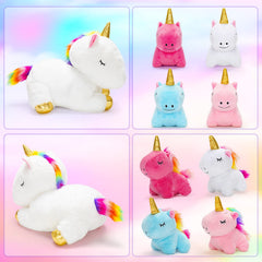 KMUYSL Golden horns and iridescent manes add magical appeal for pretend play.