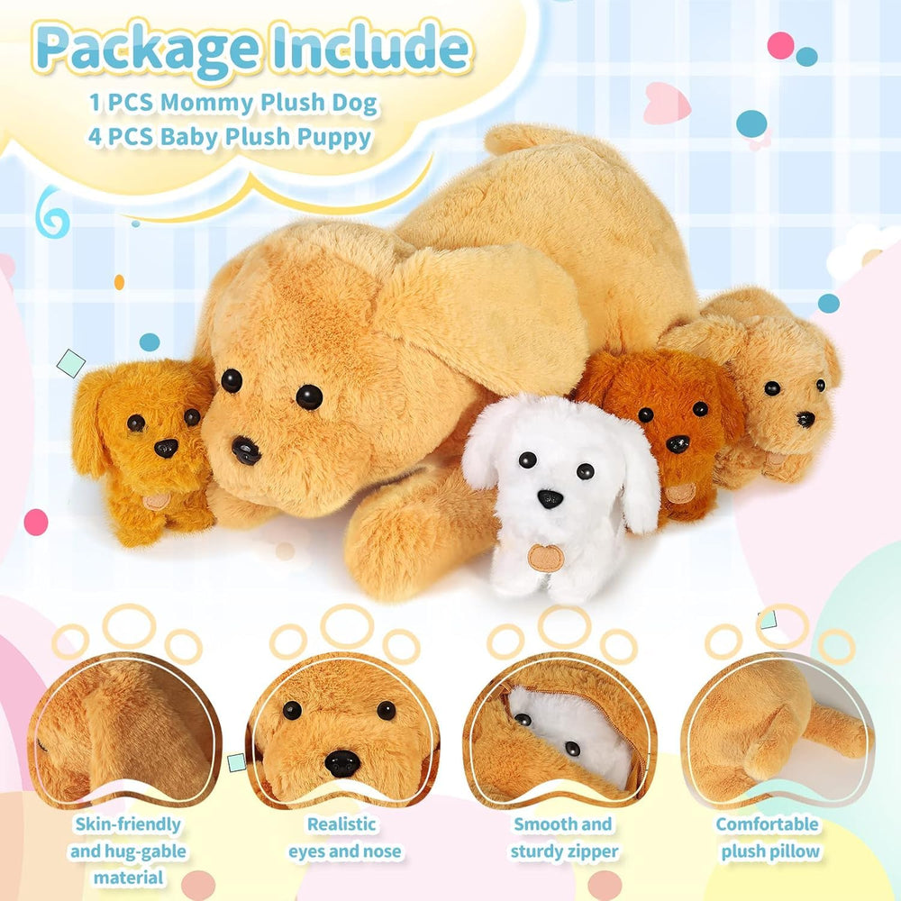 KMUYSL Compact packaging makes this plush set easy to carry.