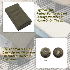 Knana decision maker coin with constellations aids quick divination prompts