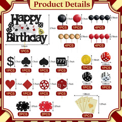 Knana gold coins topper adds luxe sparkle to cakes and pastries for casino vibes.