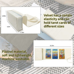 Knana gray velvet tarot bag protects your deck during travel