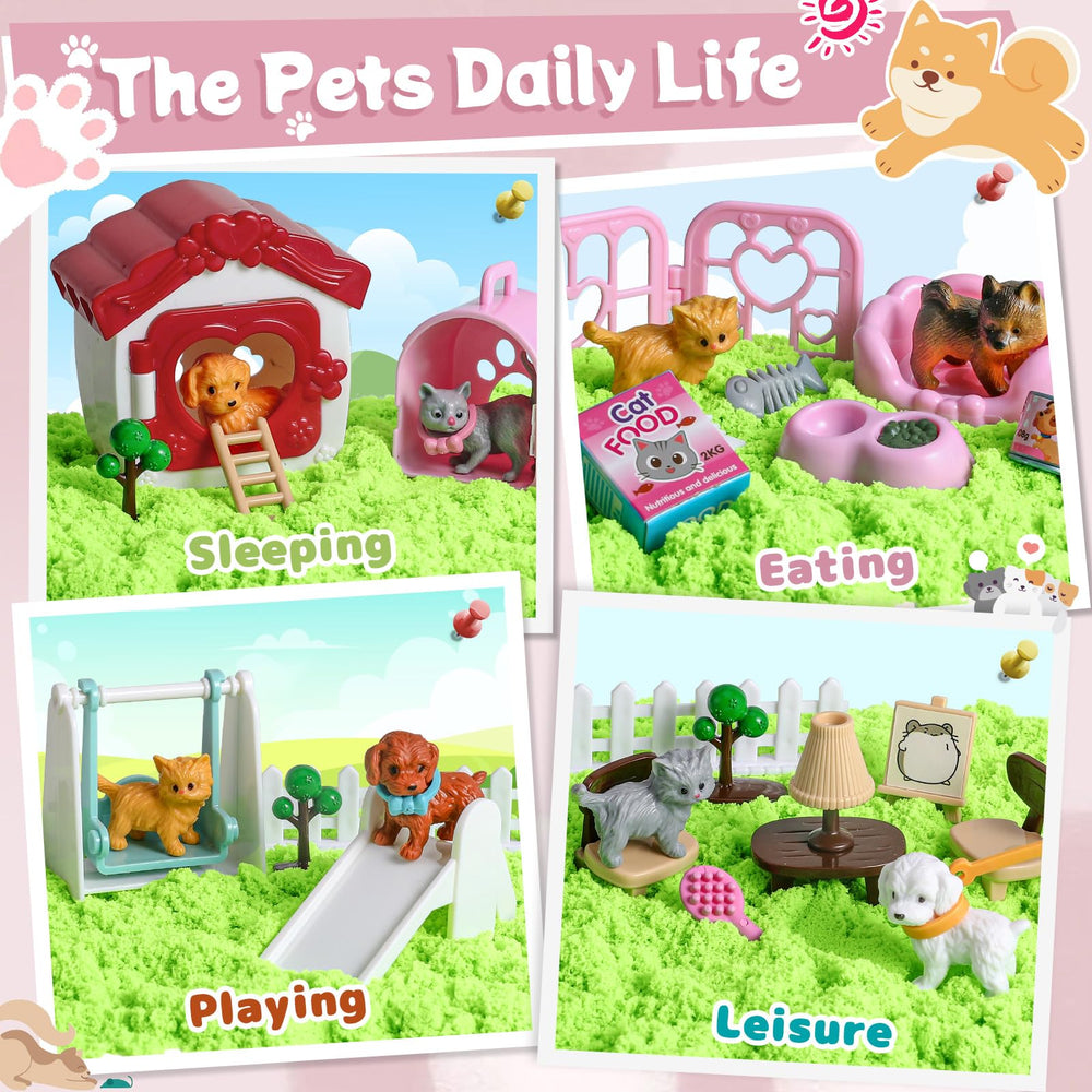 KNASON dog house creates cozy pet-themed pretend play scenes