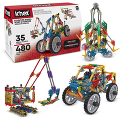 K'NEX Adventure Wheels 480-piece kit with rods and connectors for creative building