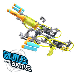 K'NEX Cyber-X C5 Neostrike assembled model demonstrates durability