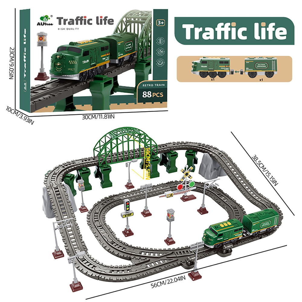 Knnidin 88-piece safe ABS plastic construction for durable, child-friendly use.