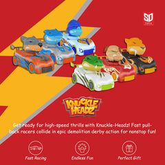 Knuckle Headz Tiger side view highlights bold colors and speed.