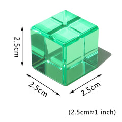 KOAICS Rainbow Crystal Cubes display vibrant colors for color recognition and curiosity.