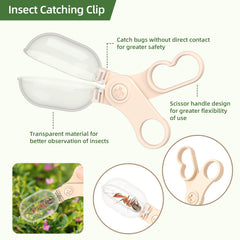 KOALA DIARY tweezers in hand enabling precise insect catching for curious explorers.