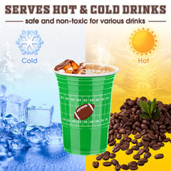 Kochorie football-themed cups with sturdy construction for single-use or reuse.