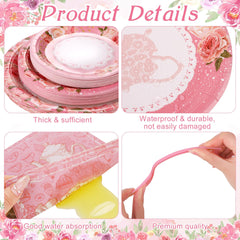 Kochorie pink cutlery set offers durable disposable utensils for easy serving.