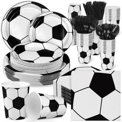 Kochorie soccer dinnerware plates 7-inch for sturdy servings at games.