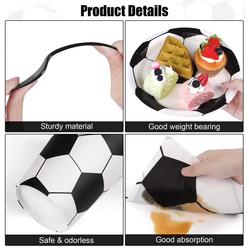 Kochorie soccer napkins 100pc for quick cleanups during celebrations.