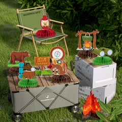 Kockuu tent centerpiece creates a focal point for camp-themed events