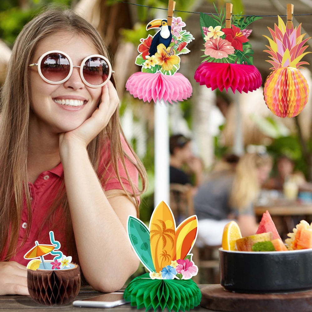 Kockuu tiki-mask centerpiece adds bold tropical vibes to events