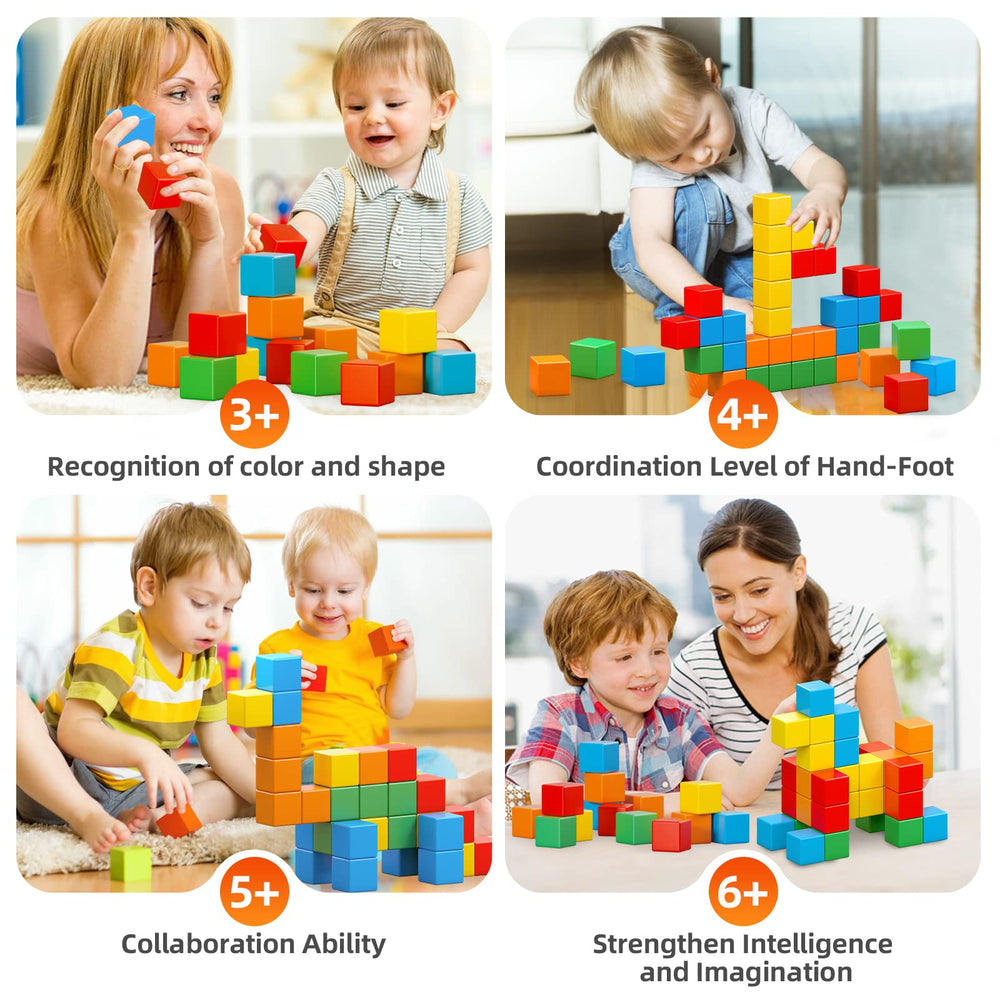 KOIEMAY blocks demonstrate 3D creativity with versatile angles for kids.