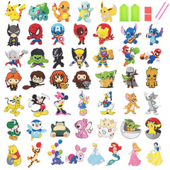 KOJEFCV cartoon diamond art stickers collection with playful designs for crafty kids