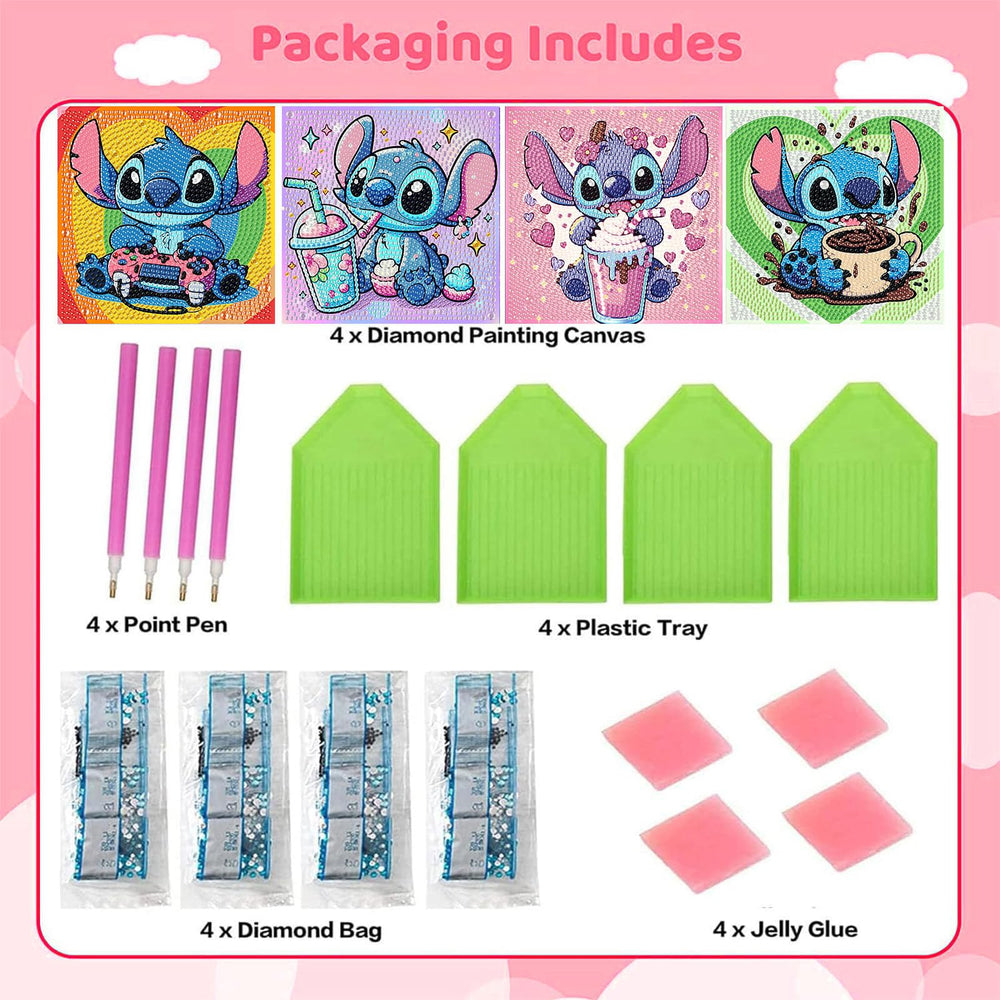 KOJEFCV diamond painting tools and tray for easy, mess-free crafting