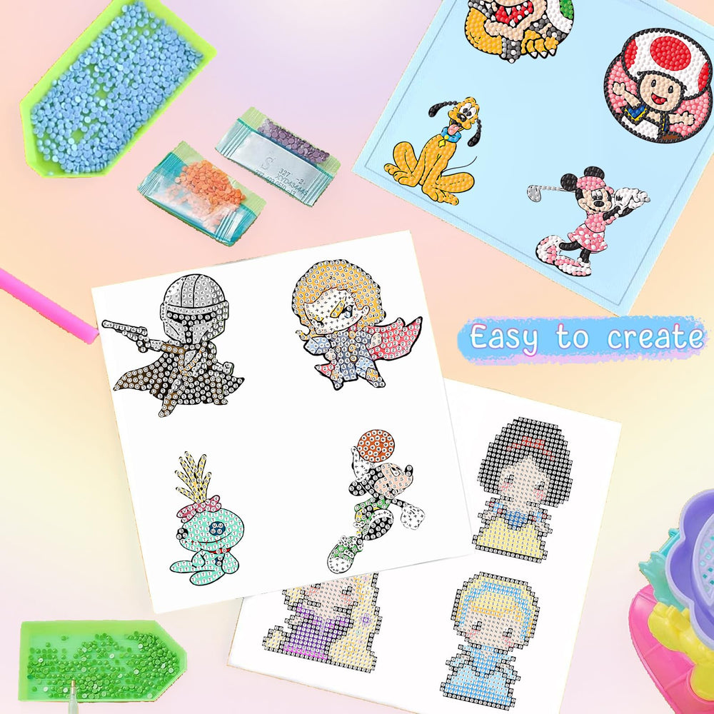 KOJEFCV easy diy diamond art stickers enable quick, beginner friendly crafting sessions