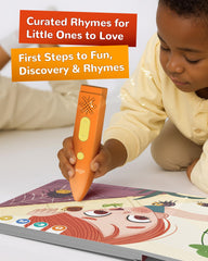 KOKODI book bundle opened, showing interactive voices and activities.