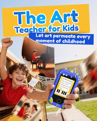KOKODI Kids Phone Blue Dinosaur travel-friendly design supports learning on the go