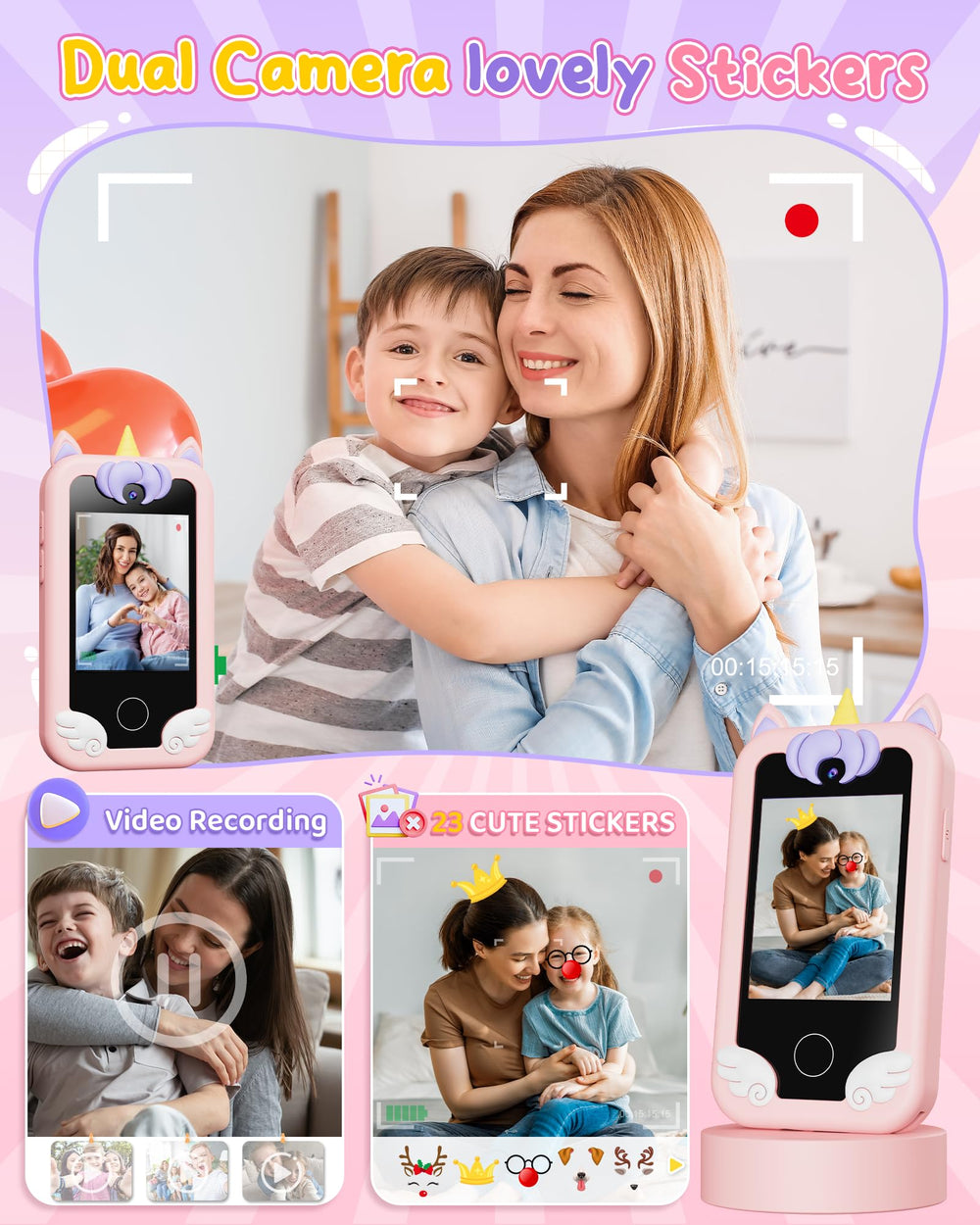 KOKODI camera feature supports storytelling through photos and clips.