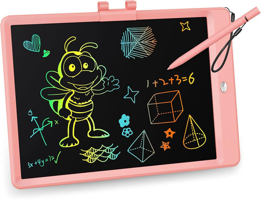 KOKODI LCD writing tablet front view showing glare-free surface for kids' doodling