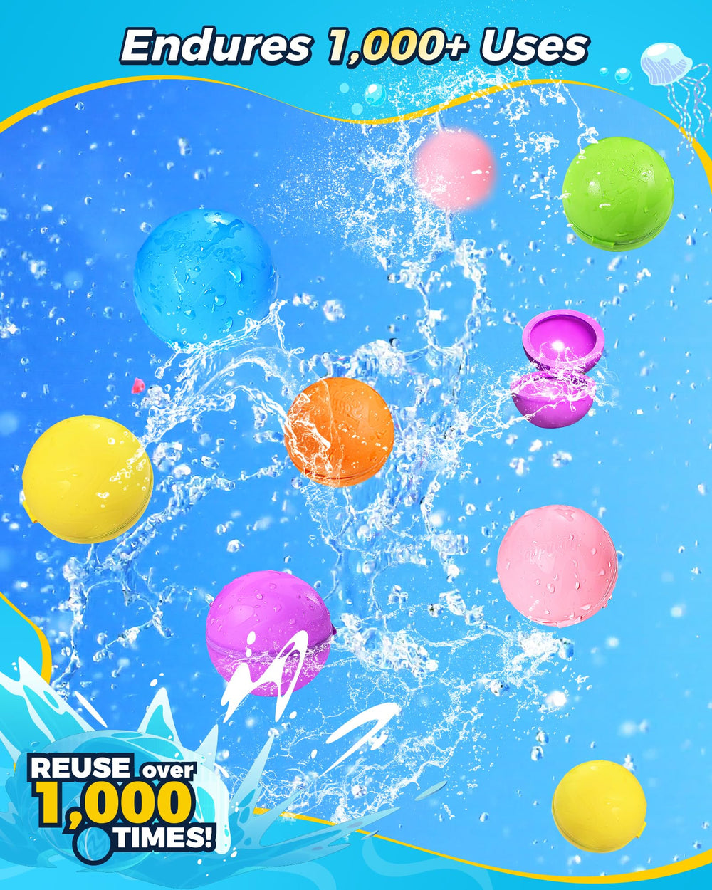 KOKODI magnetic splash ball demonstrating fast refills for water battles.