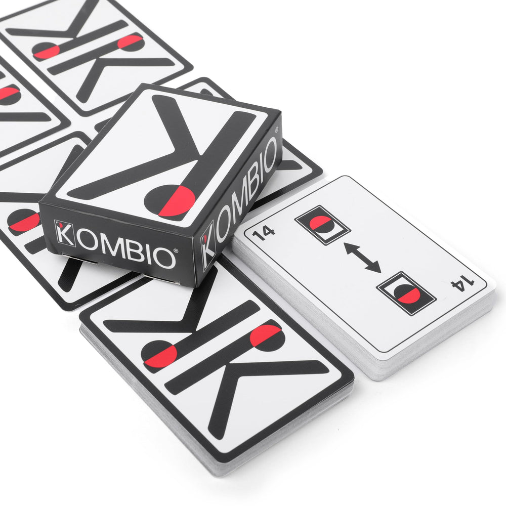 KOMBIO premium playing cards deck with linen finish for durable gameplay.