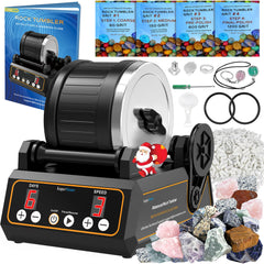 KomeStone K1 rock tumbler kit front view for family projects