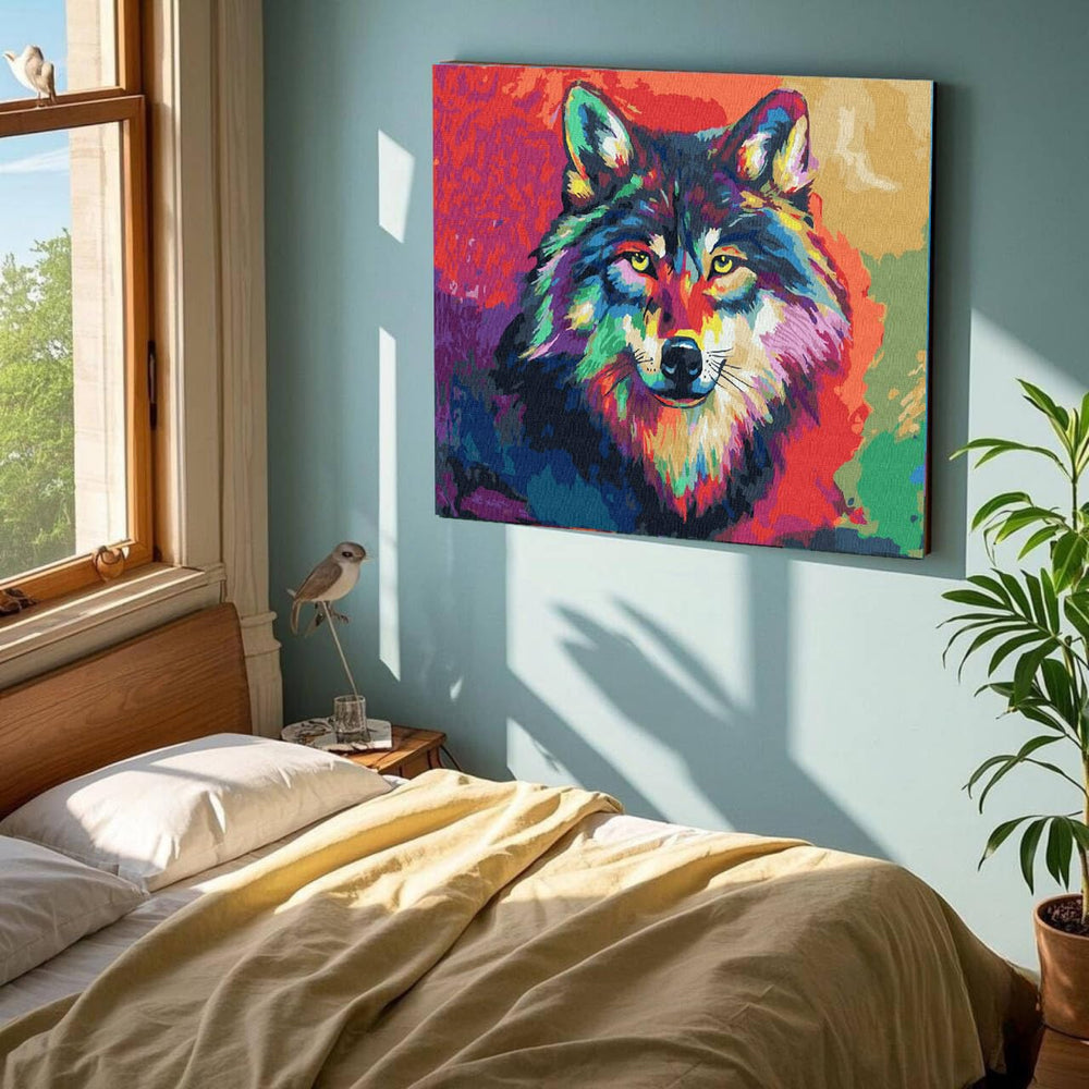 KOMI Wolf acrylic paints dry quickly for vibrant, even coverage
