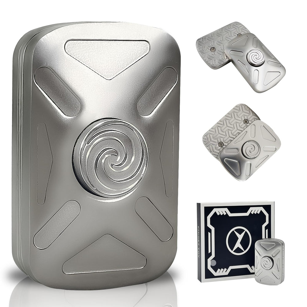 KOMO EDC Vortex spinner in silver finish for silent focus