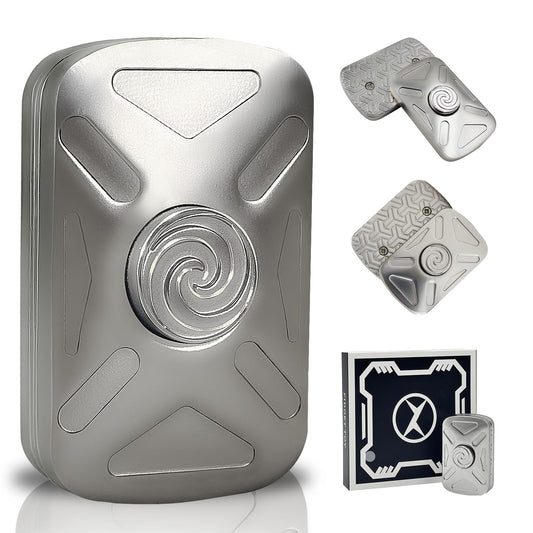 KOMO EDC Vortex spinner in silver finish for silent focus