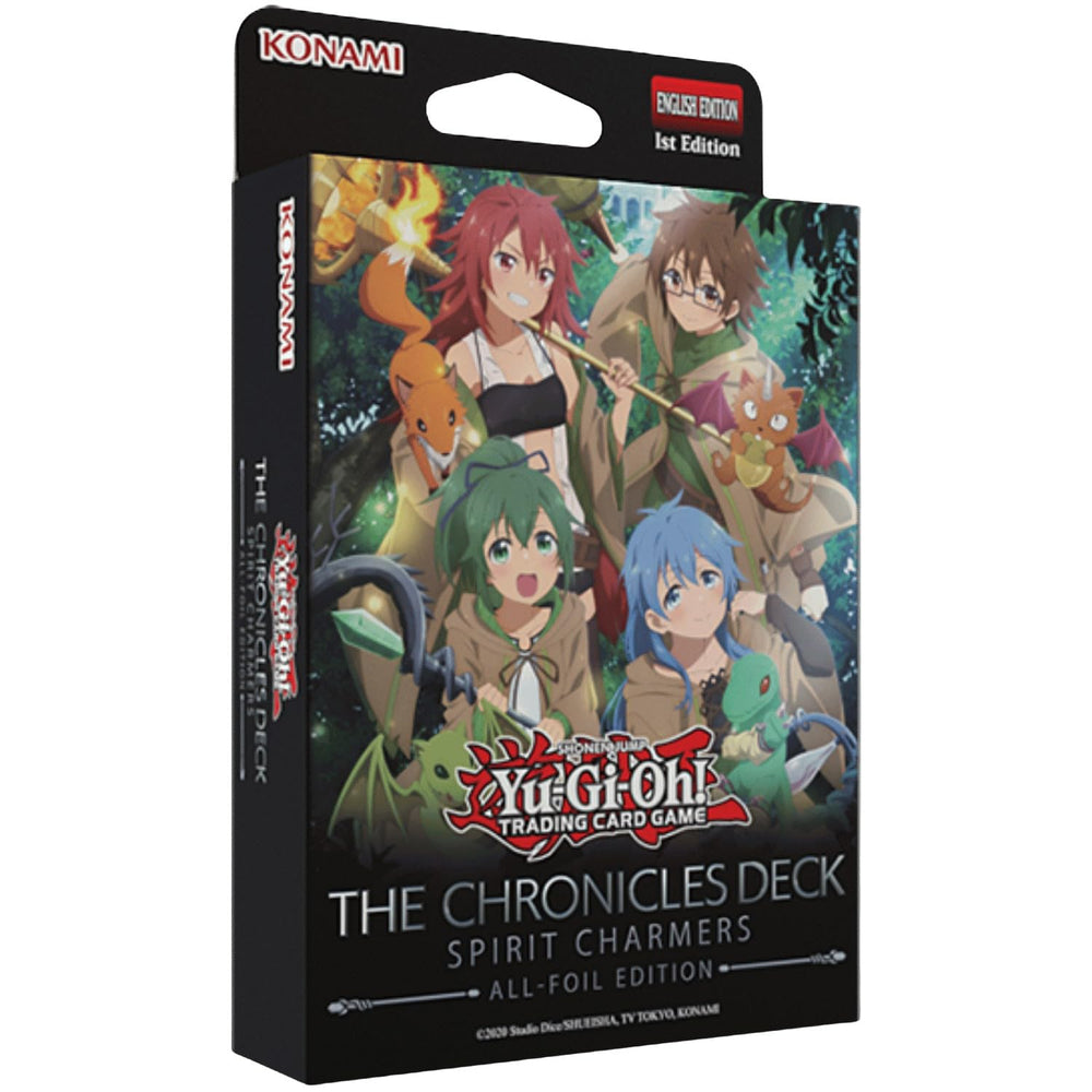 Konami Yu-Gi-Oh Chronicles Spirit Charmers All-Foil Edition cards—premium foil shine for collection and play.