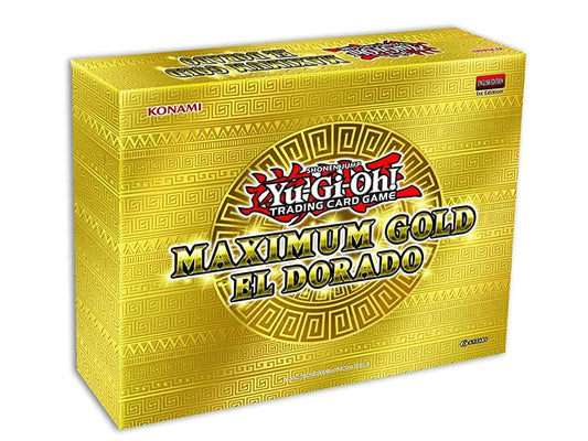 Konami Yu-Gi-Oh! Maximum Gold El Dorado pack front view highlights premium gold rares.