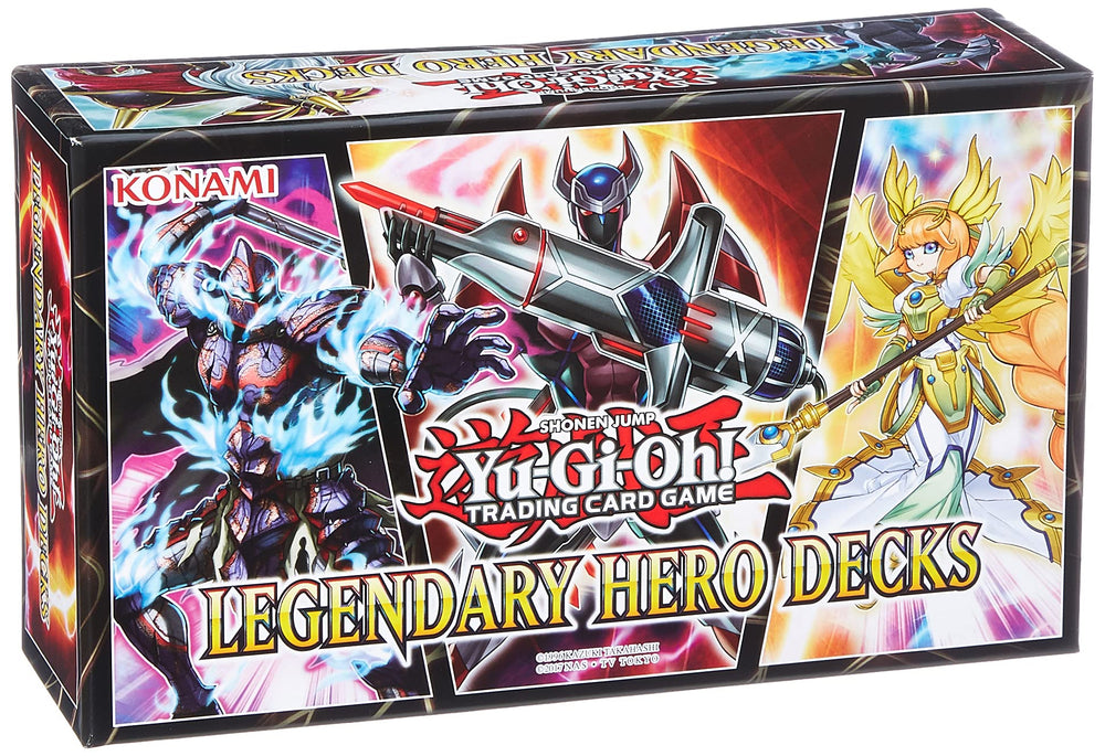 Konami Yu-Gi-Oh Legendary Hero Destiny Hero deck in action, fusion-ready gameplay.