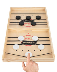 Kongwal Fast Sling Puck Game board with handcrafted hardwood surface for smooth, durable play.