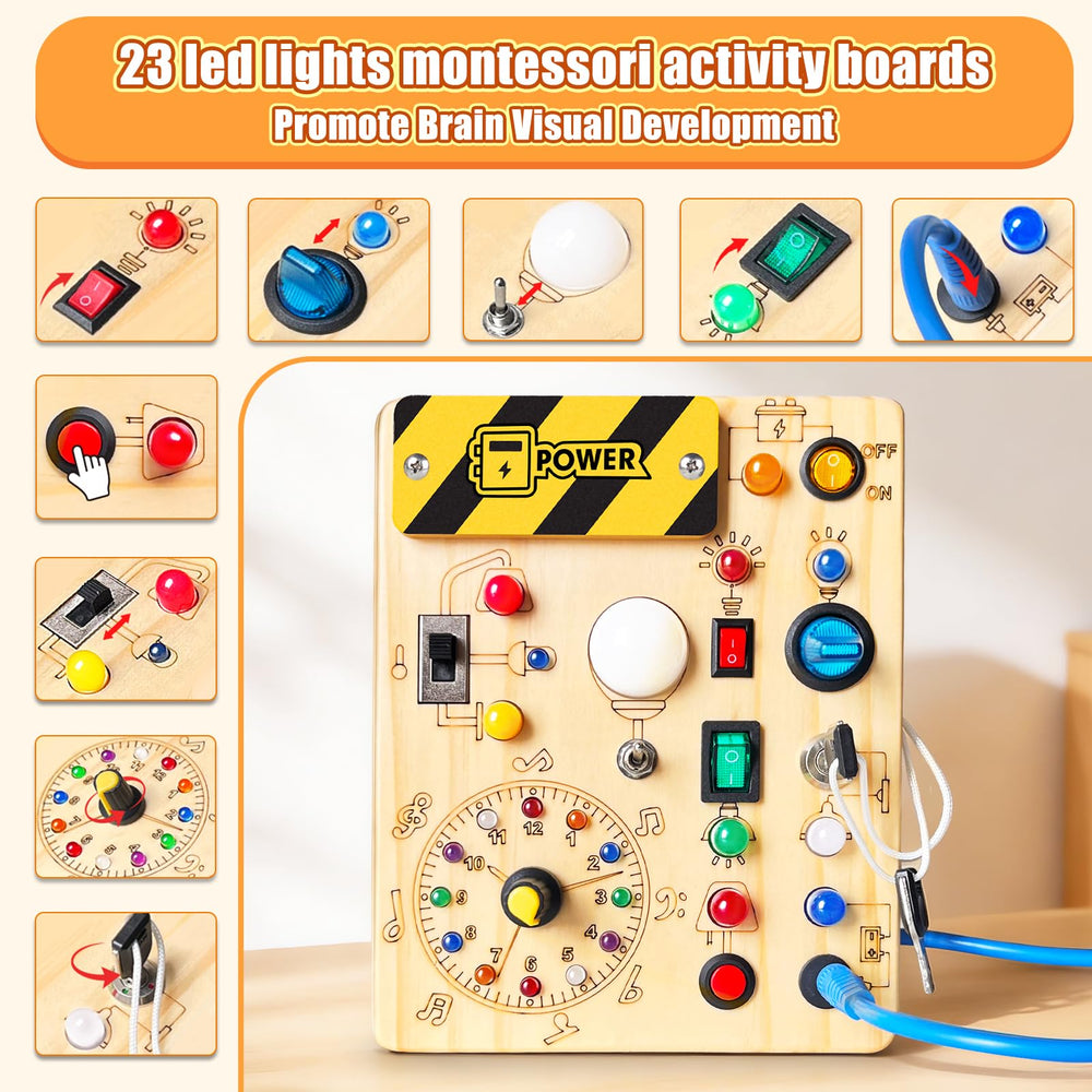 Konijiwa Busy Board features smooth edges for safe, curious discovery