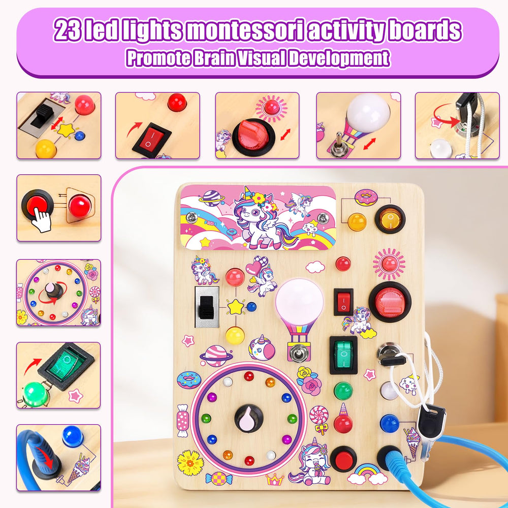 Konijiwa Busy Board v2 features smooth edges and secure buttons for safe exploration